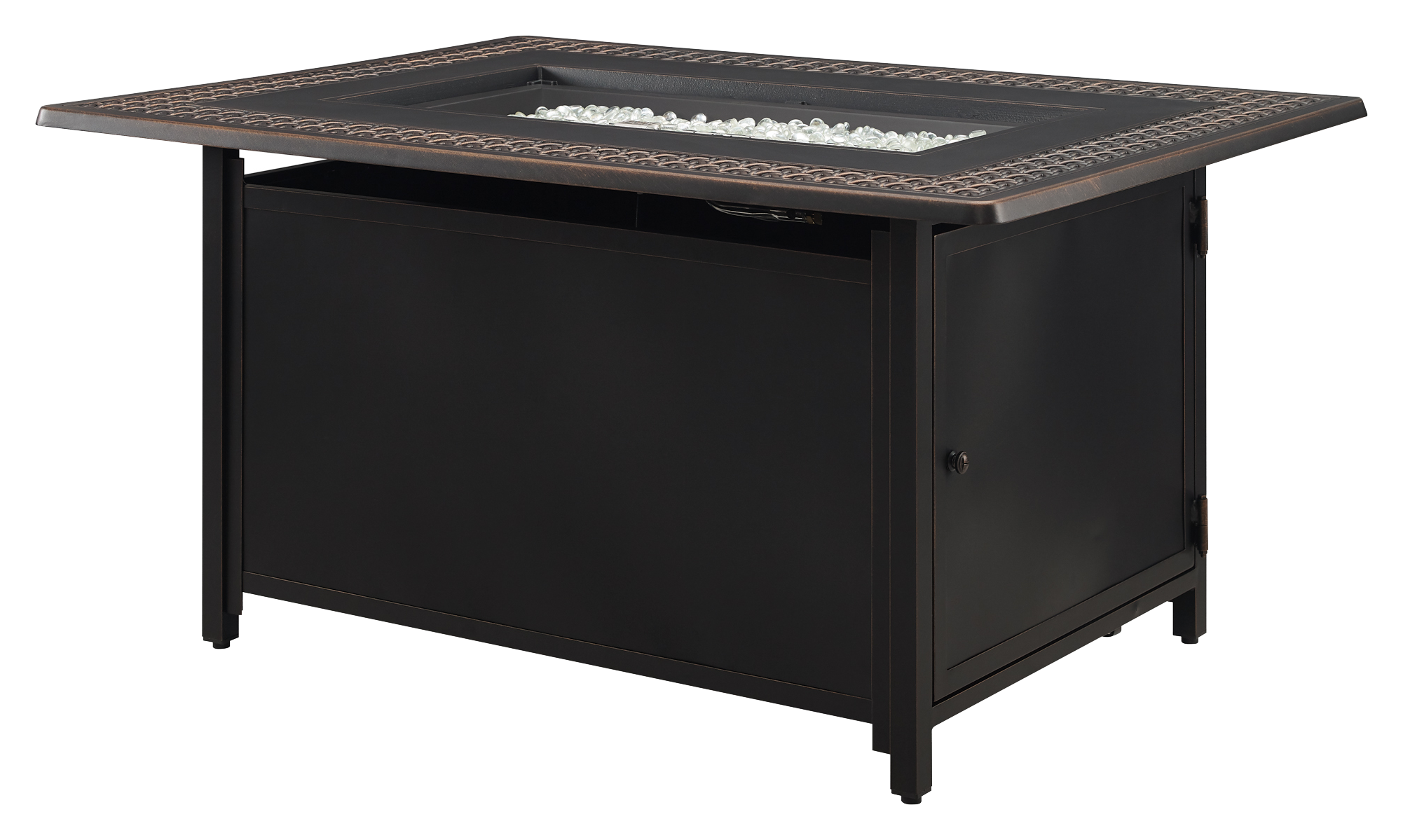 Fire Sense Perkins Aluminum Rectangular Liquid Propane Gas or Natural